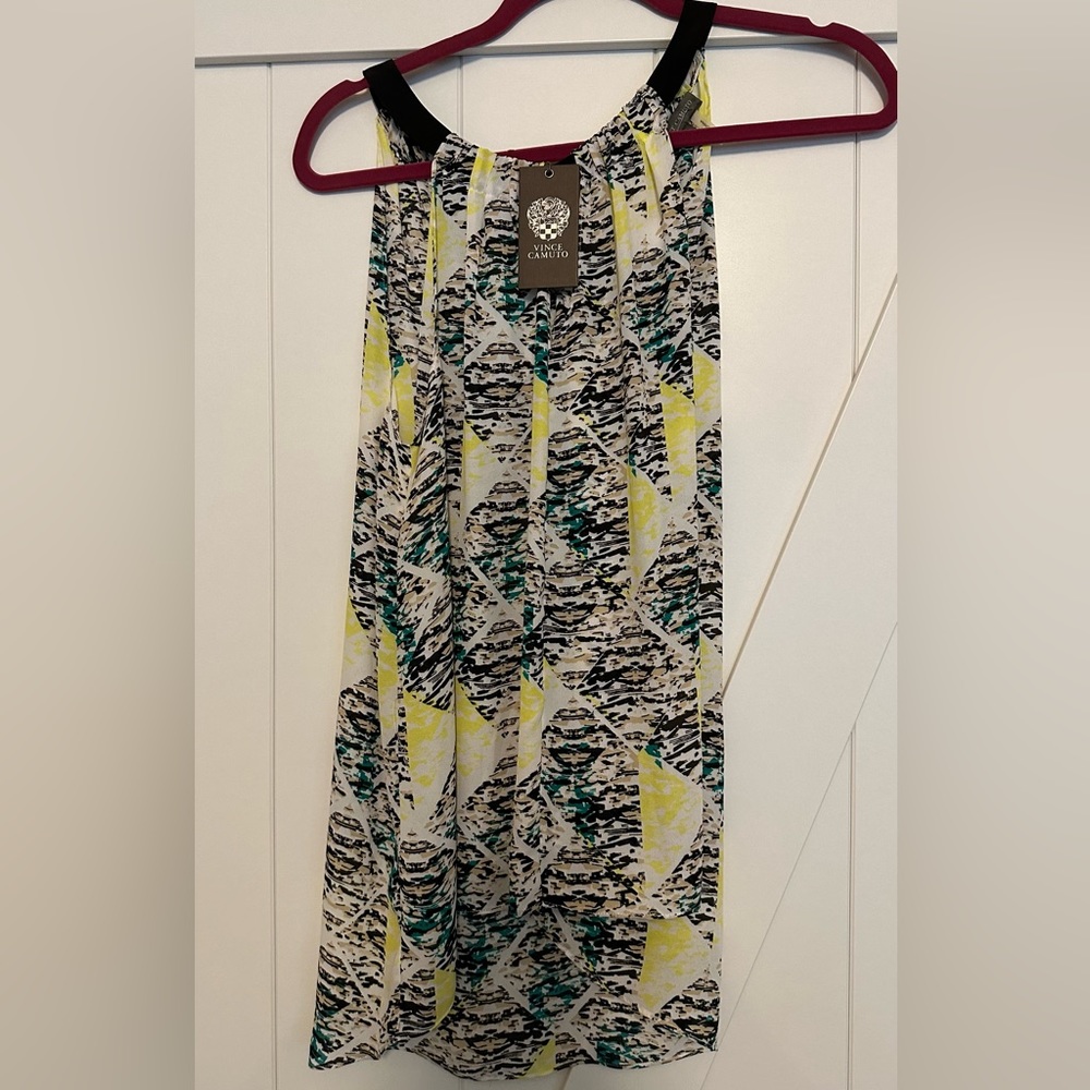 New Vince Camuto Sleeveless Blouse Print